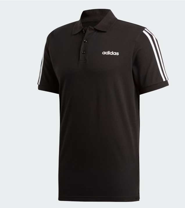 Outlet Поло чоловіче Adidas 3-Stripes Black EJ0927