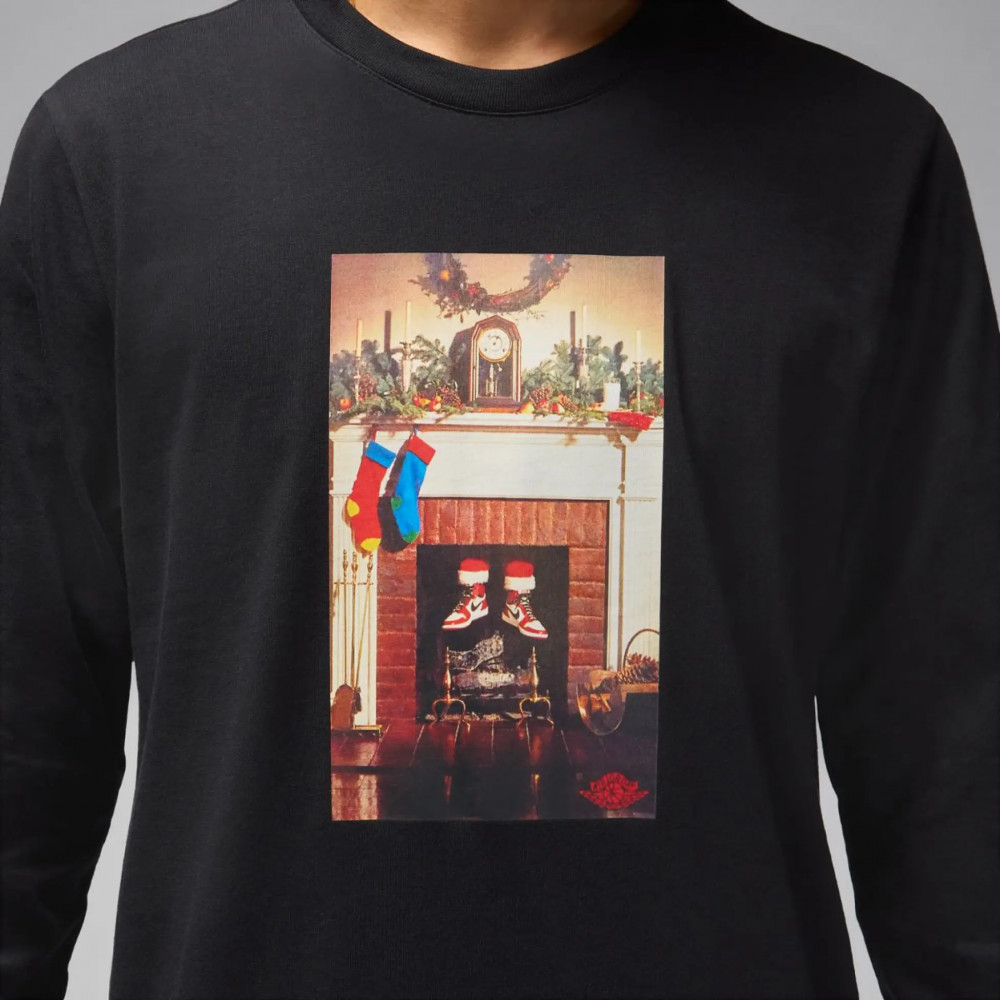 Outlet Жіноча футболка з довгим рукавом Jordan M J JM LS Chimney Crew CV1745-010_image_4