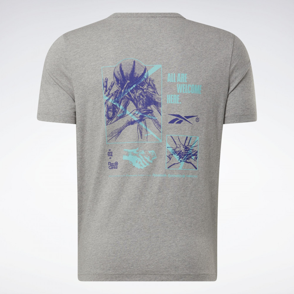 Outlet Футболка Reebok Basketball Court Top T-Shirt Grey IA2419_image_3