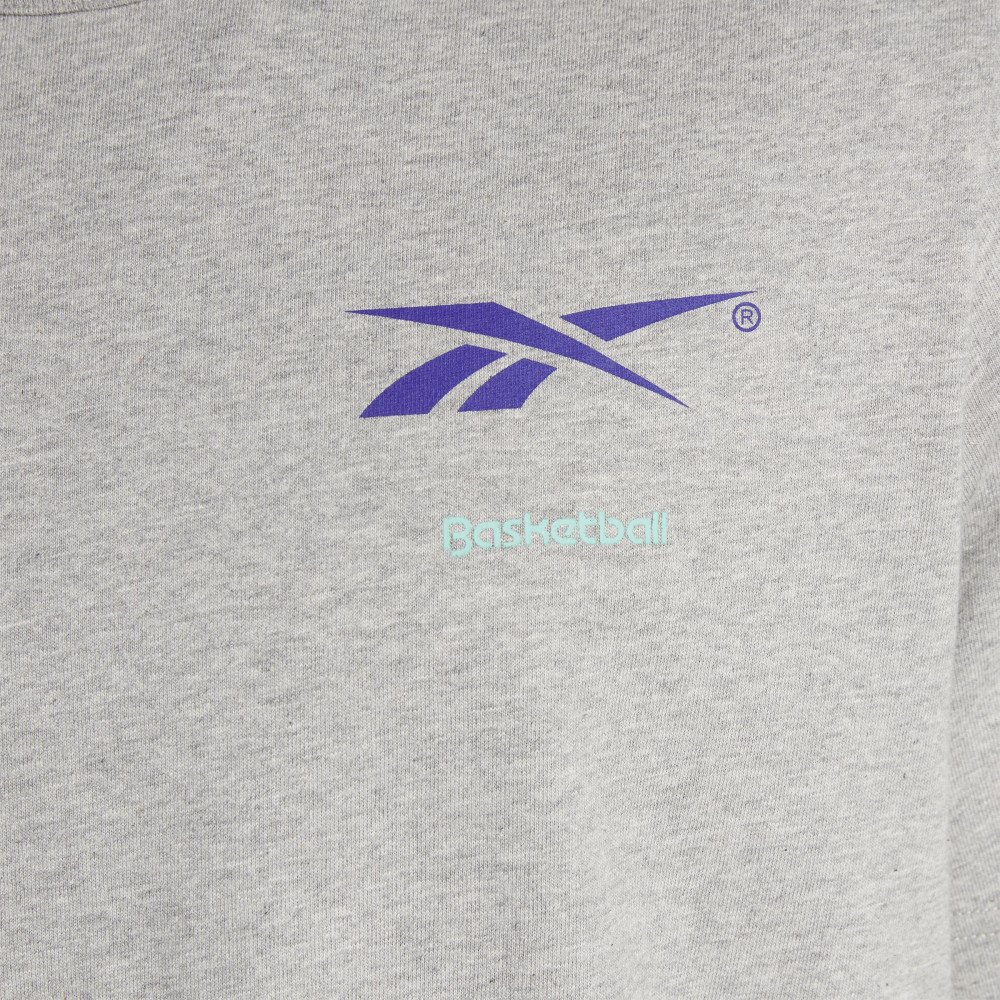 Outlet Футболка Reebok Basketball Court Top T-Shirt Grey IA2419_image_8