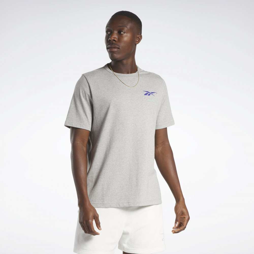 Outlet Футболка Reebok Basketball Court Top T-Shirt Grey IA2419