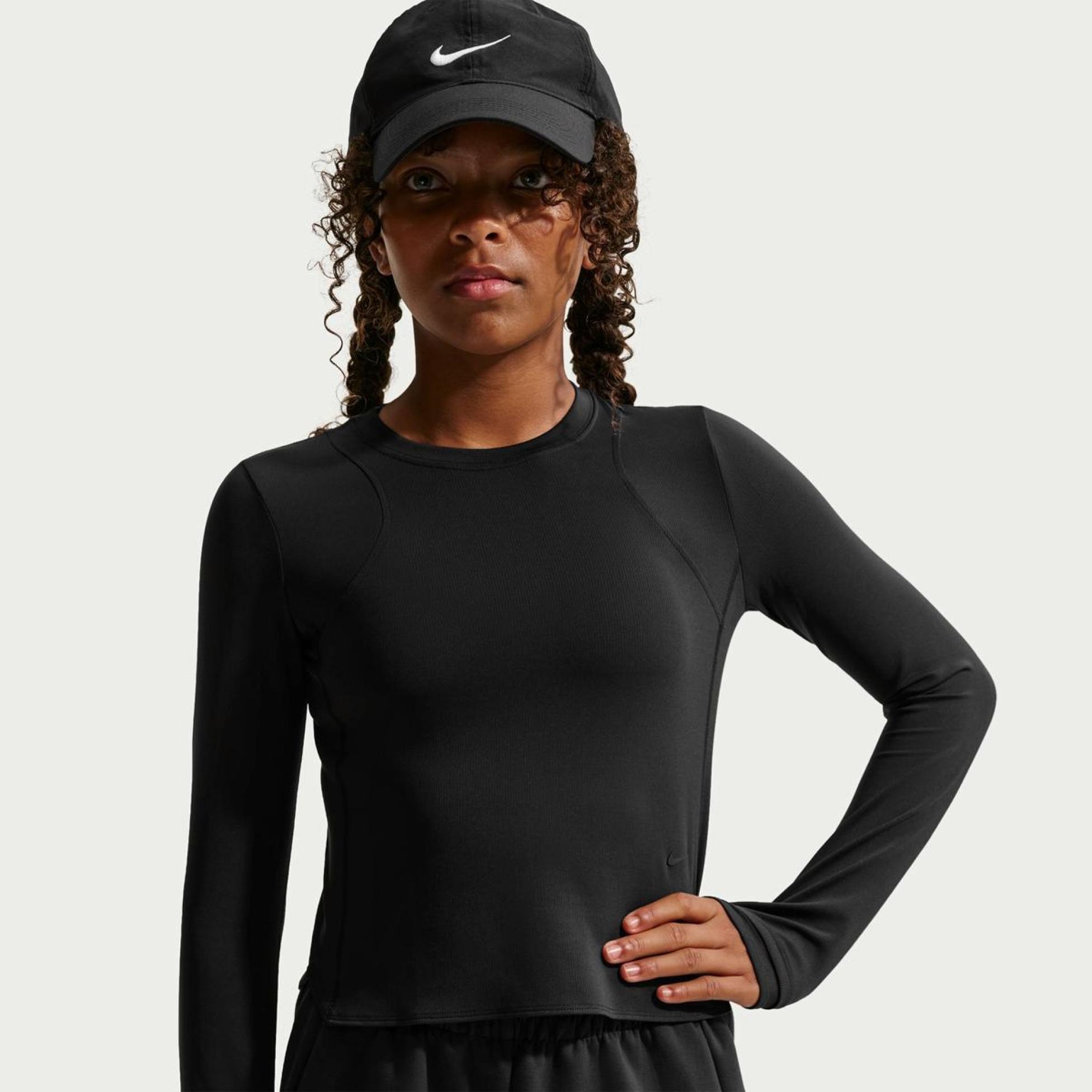 Outlet Дитячий лонгслив NIKE G NK MAVN DF RIBBED LS TOP IM1761-010