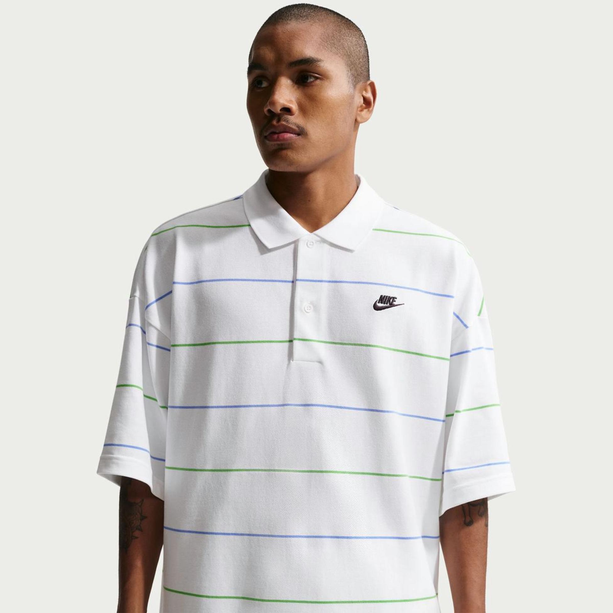 Outlet Чоловіче поло NIKE M NK CLUB OS STRIPE POLO IF0736-100