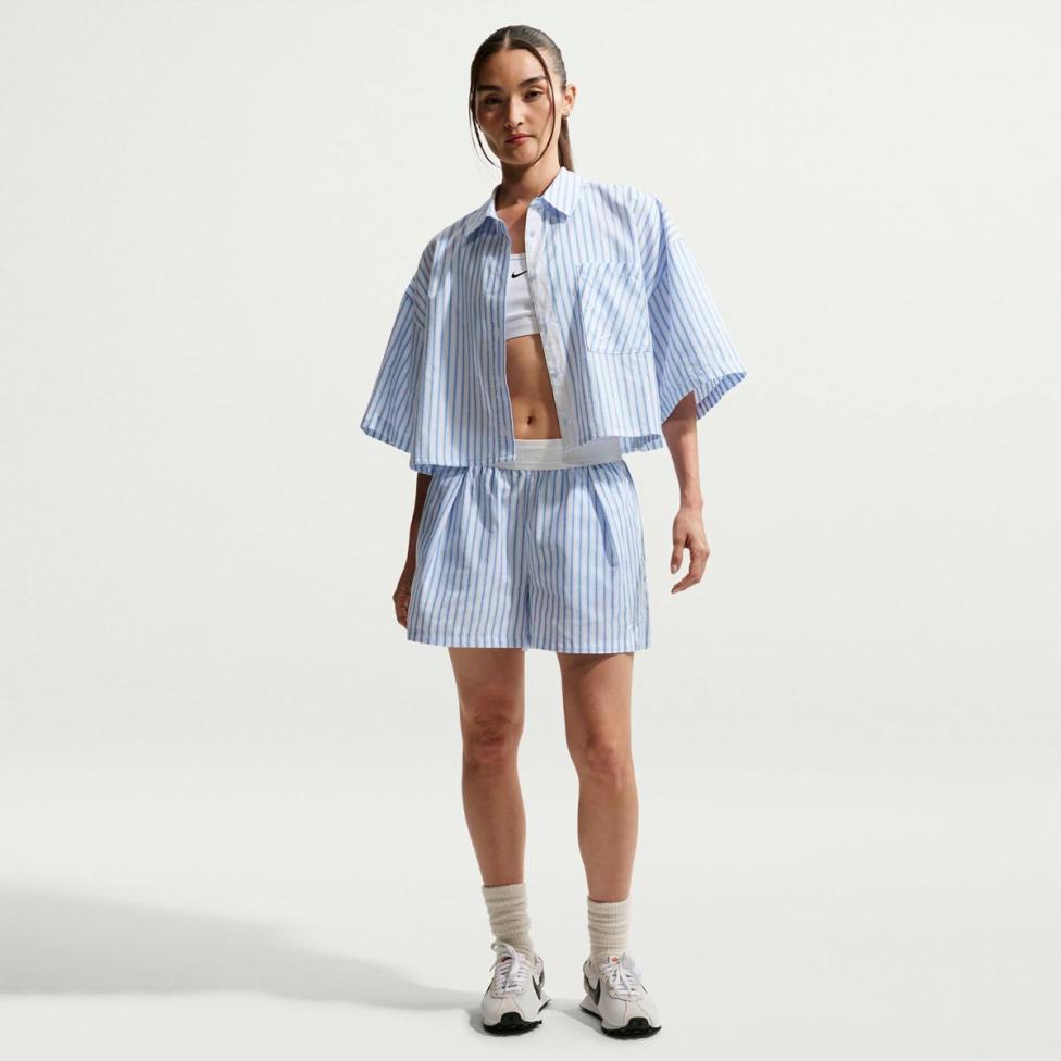 Outlet Жіночі шорти NIKE W NSW OFFLN WVN PPLN STRP SHRT II4230-435_image_4
