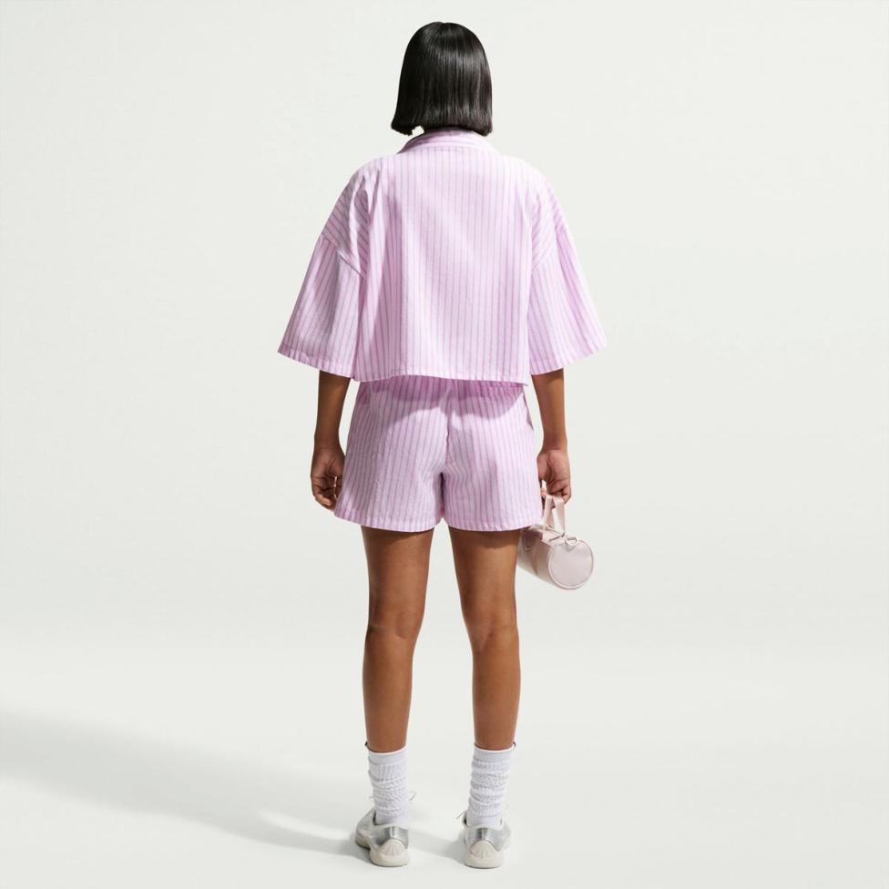 Outlet Жіноча сорочка NIKE W NSW OFFLN WVN PPLN STRP SS II4228-503_image_4