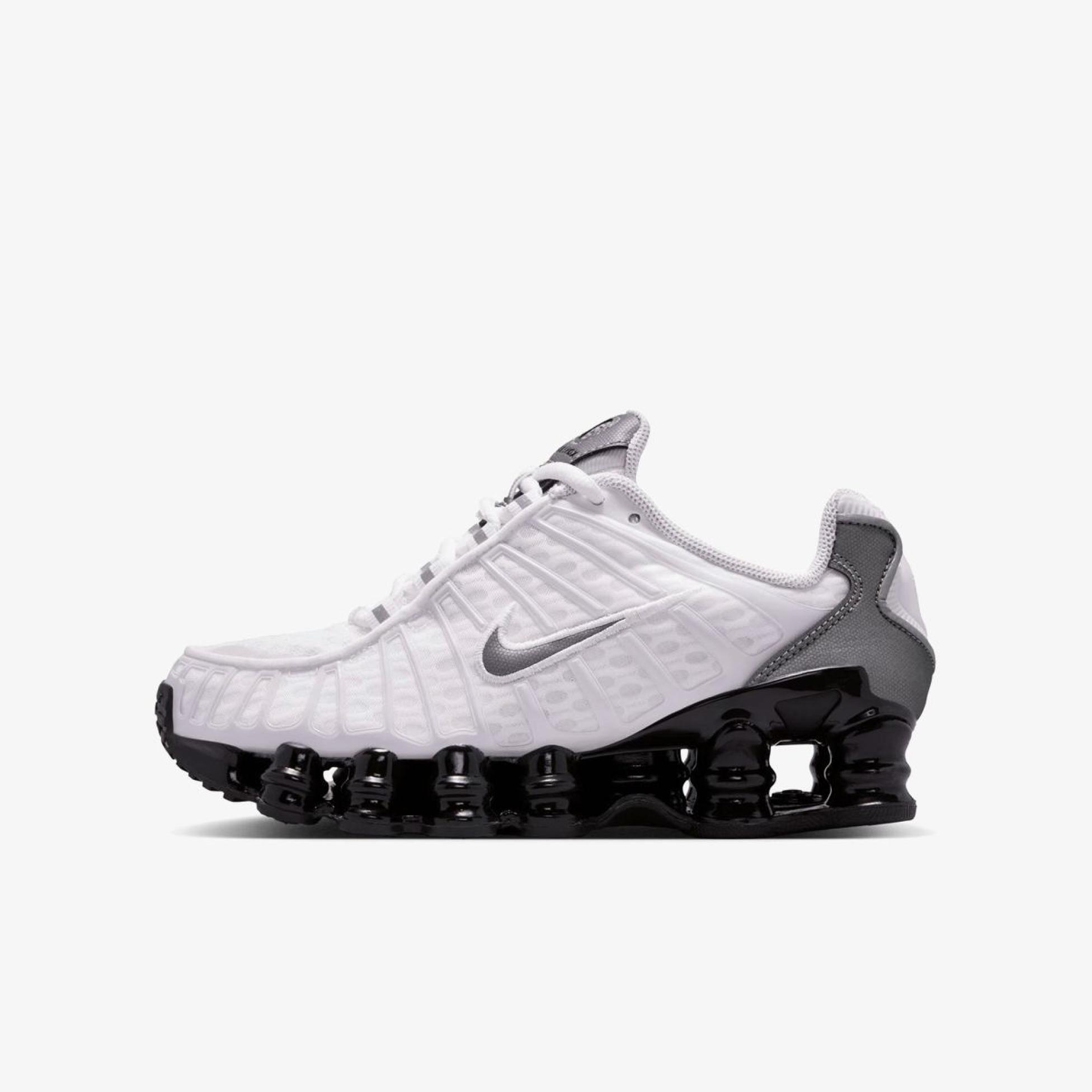 Outlet Дитячі кросівки NIKE SHOX TL METALLIC COOL GREY / BLACK (GS) IR2003-100
