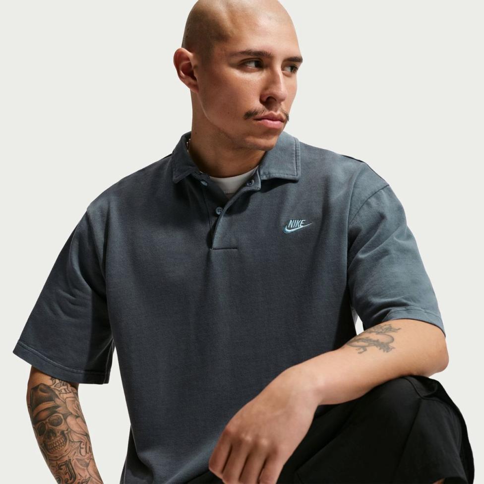 Outlet Чоловіче поло NIKE M NK CLUB JERSEY POLO WASHED IF0731-451_image_3