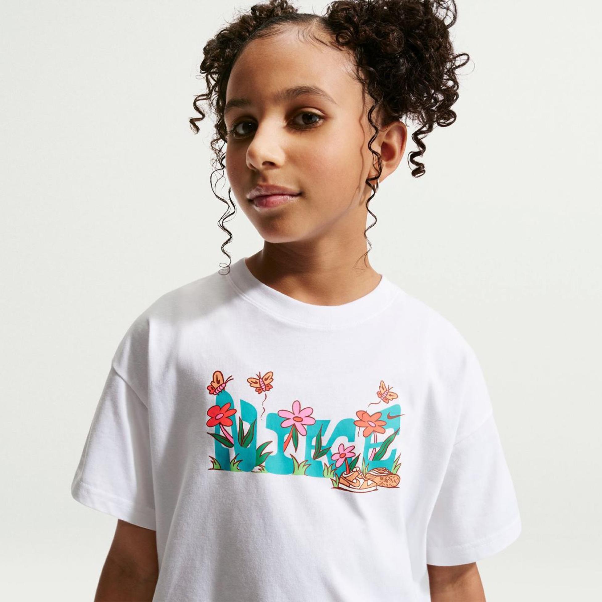 Outlet Дитяча футболка NIKE G NSW TEE OC BOXY CAMP II9803-100