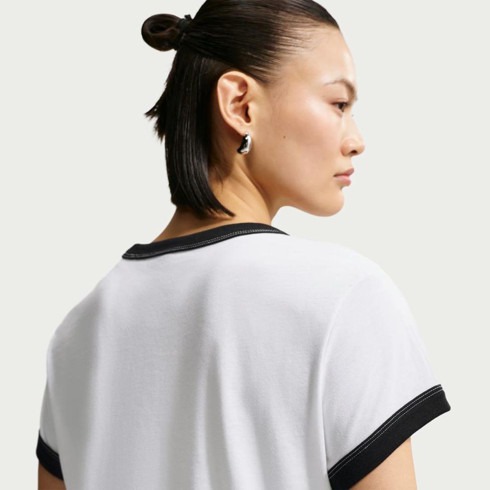 Outlet Жіноча футболка NIKE W NSW SS RINGER TEE VNTG RUN IF4072-100
