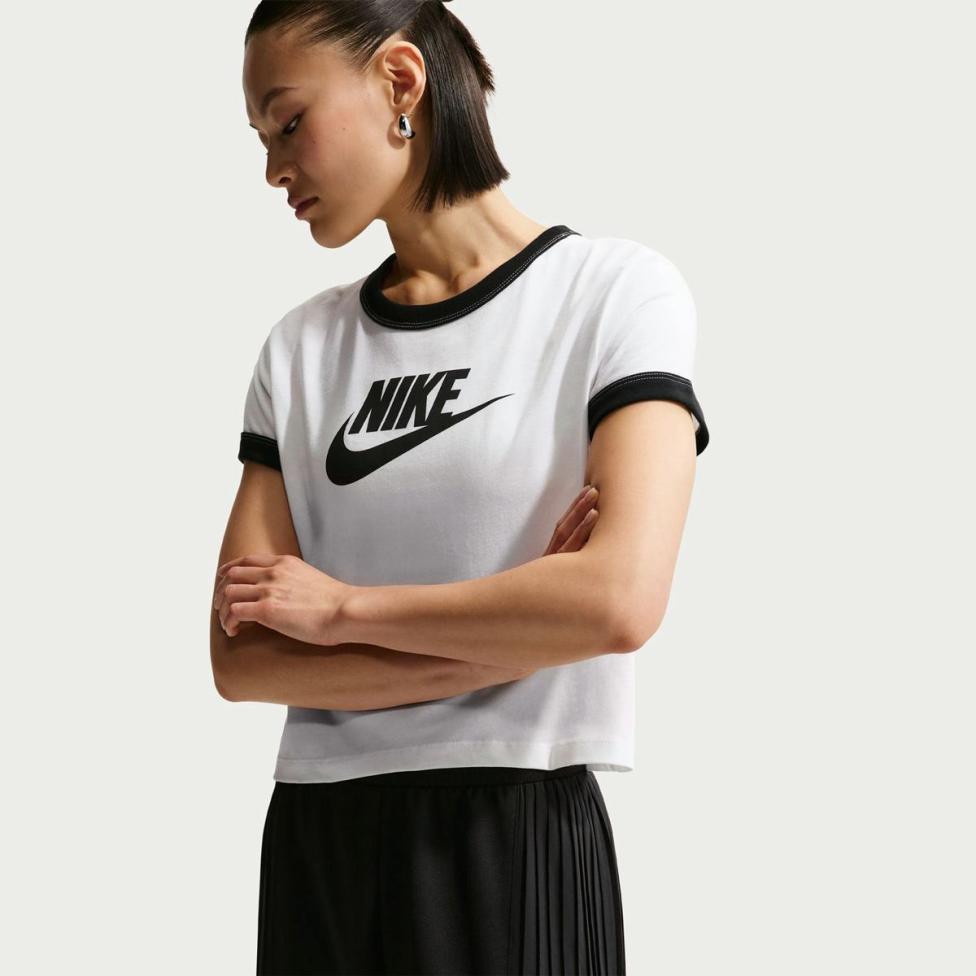 Outlet Жіноча футболка NIKE W NSW SS RINGER TEE VNTG RUN IF4072-100_image_3