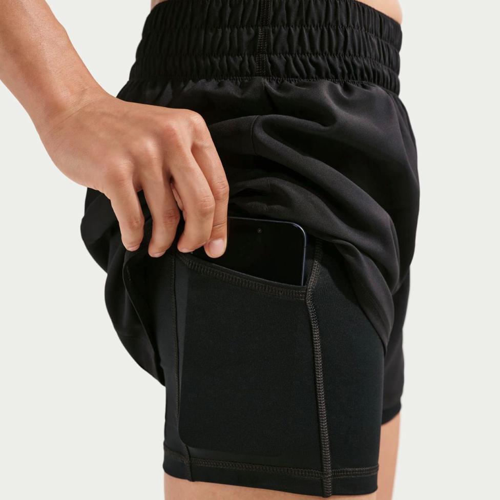 Outlet Жіночі шорти NIKE W NK ONE DF HR 3IN 2N1 SHORT DX6016-011_image_6