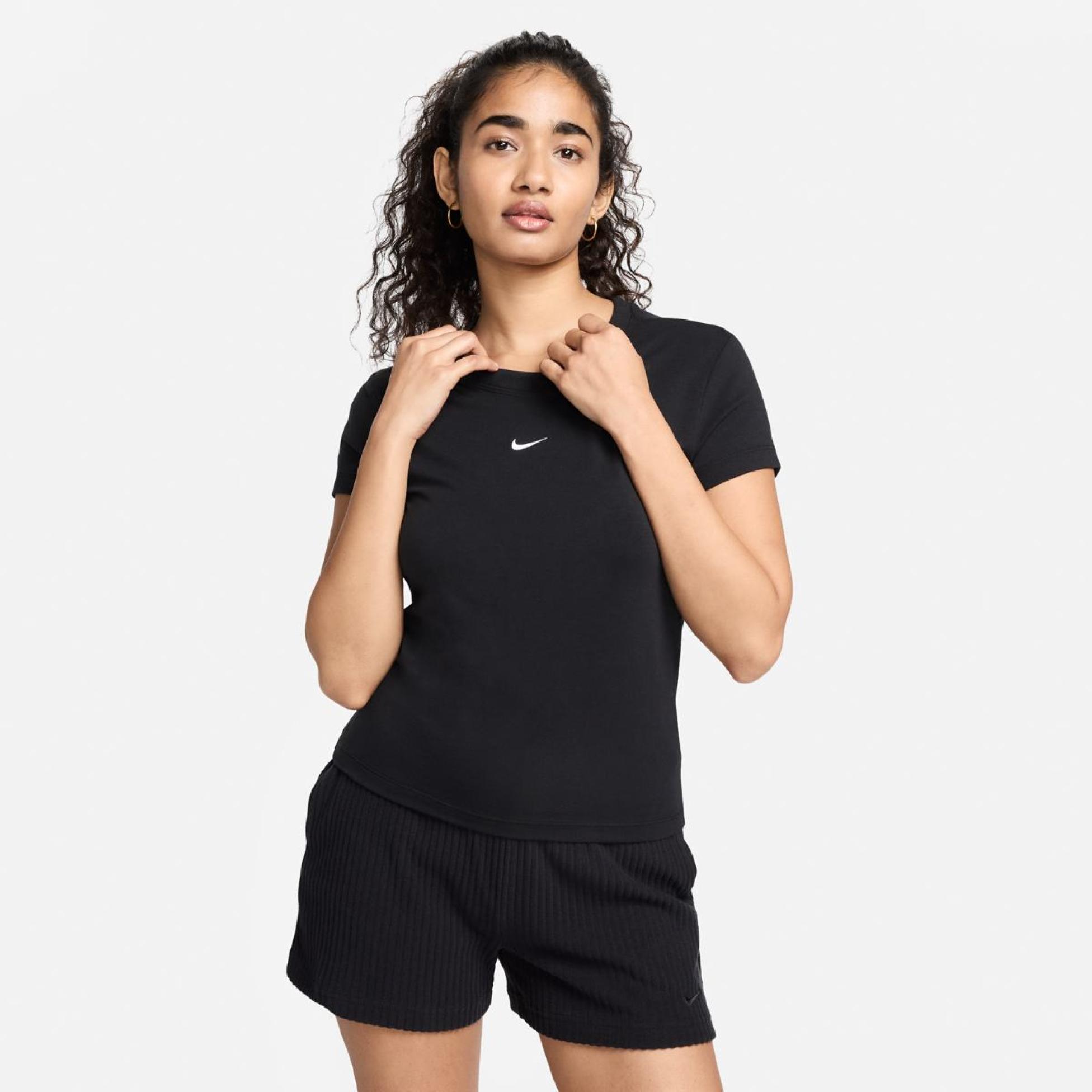 Outlet Жіноча футболка NIKE W NSW NK CHLL KNT MD CRP FV5508-010