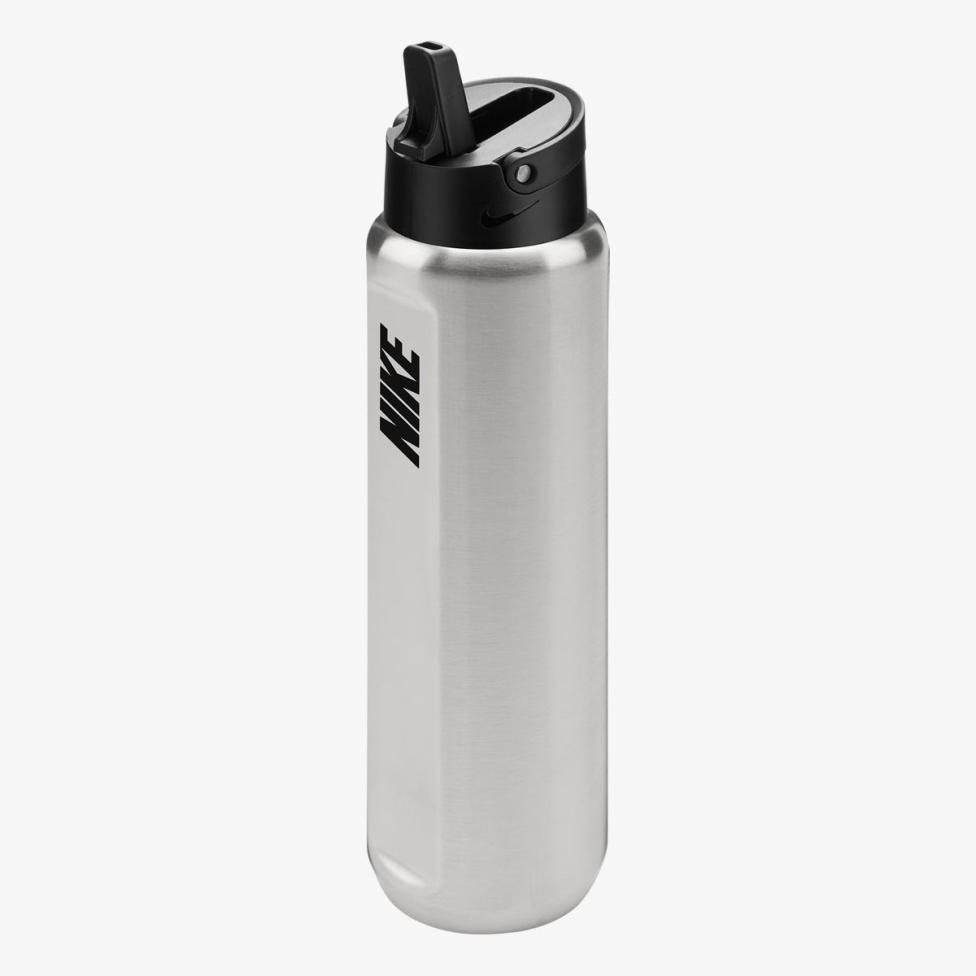 Outlet Бутылка NIKE SS RECHARGE STRAW BOTTLE 24 OZ RFSH BRUSHED STAINLESS STEEL/BLACK/BLACK 24OZ N.101.3795.953.24_image_3