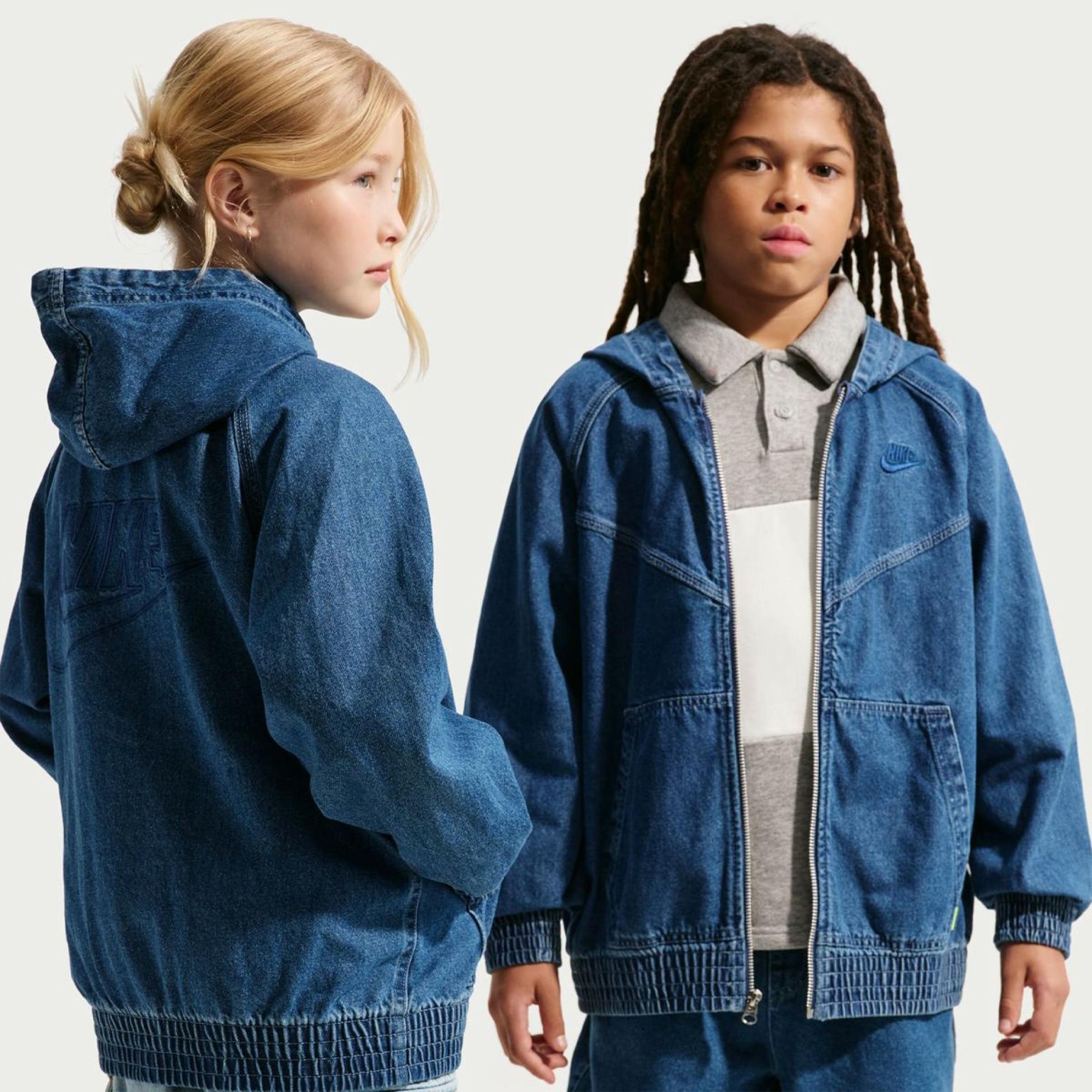 Outlet Дитяча толстовка NIKE K NSW WR DENIM FZ JACKET IF2306-435