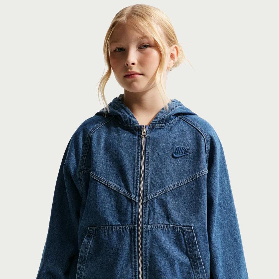 Outlet Дитяча толстовка NIKE K NSW WR DENIM FZ JACKET IF2306-435