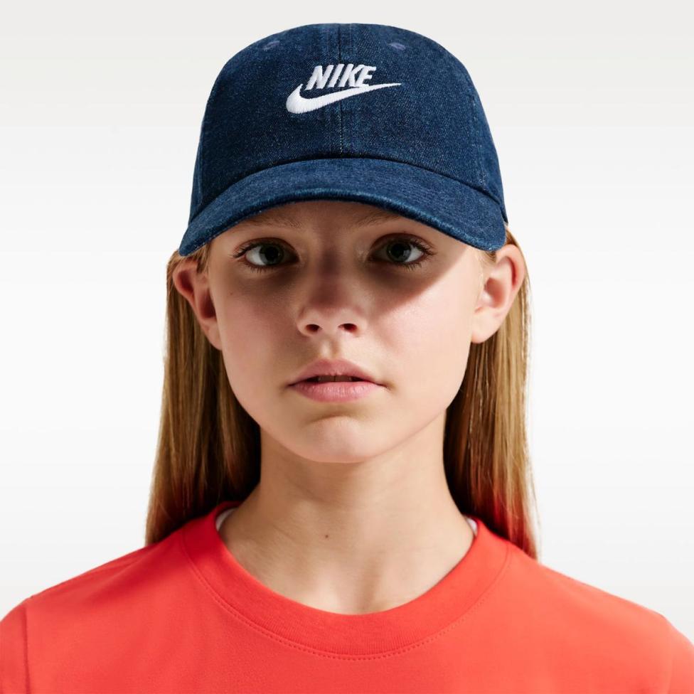 Outlet Дитяча кепка NIKE K NK CLUB CAP US CB DENIM IO8231-419_image_3