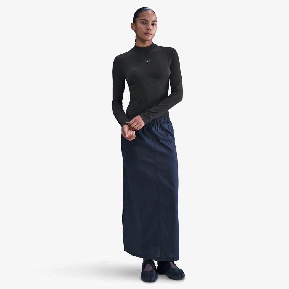 Outlet Жіноча футболка NIKE W NSW NK CHLL KNT MOCK TEE HV5027-011_image_4