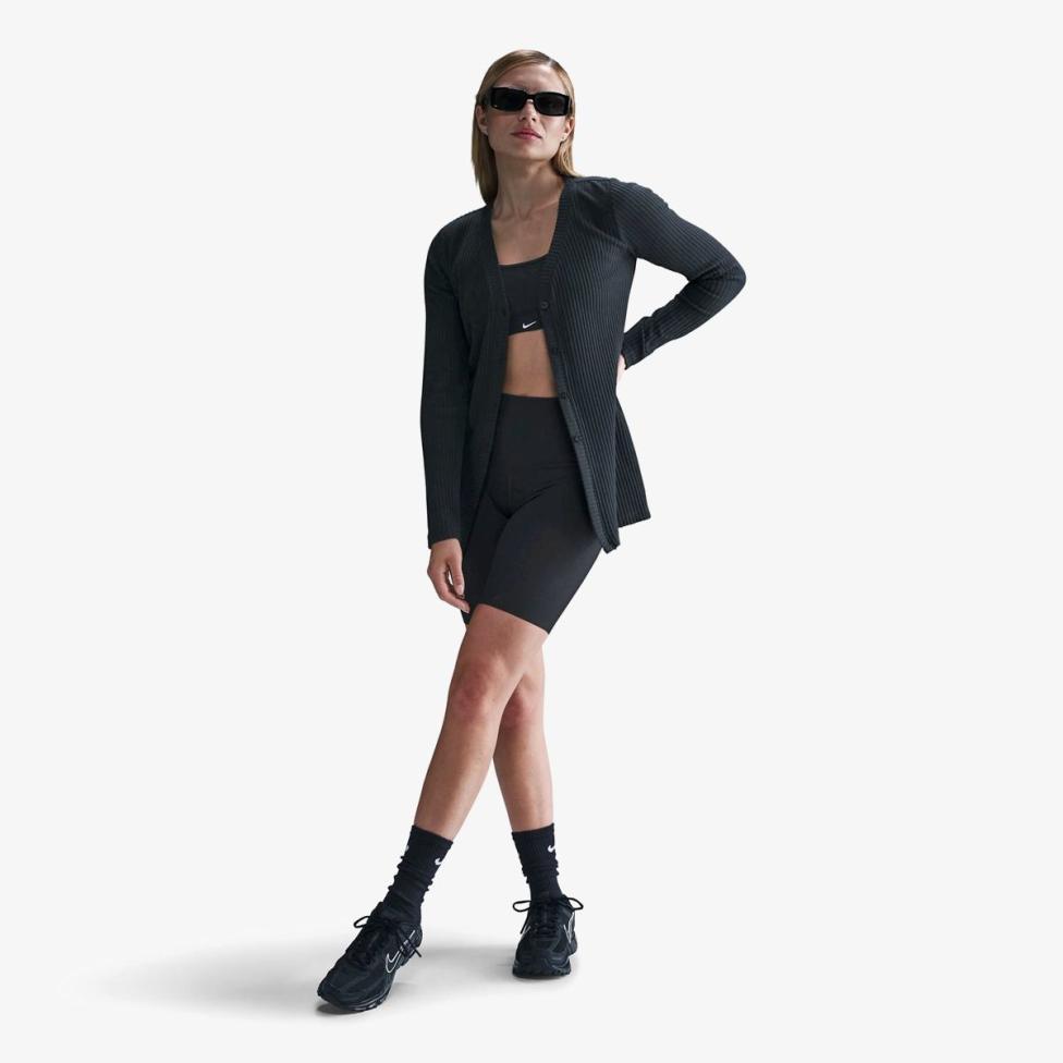 Outlet Жіноча толстовка NIKE W NSW NK CHLL KNT RIB CARDIGAN HJ1242-010