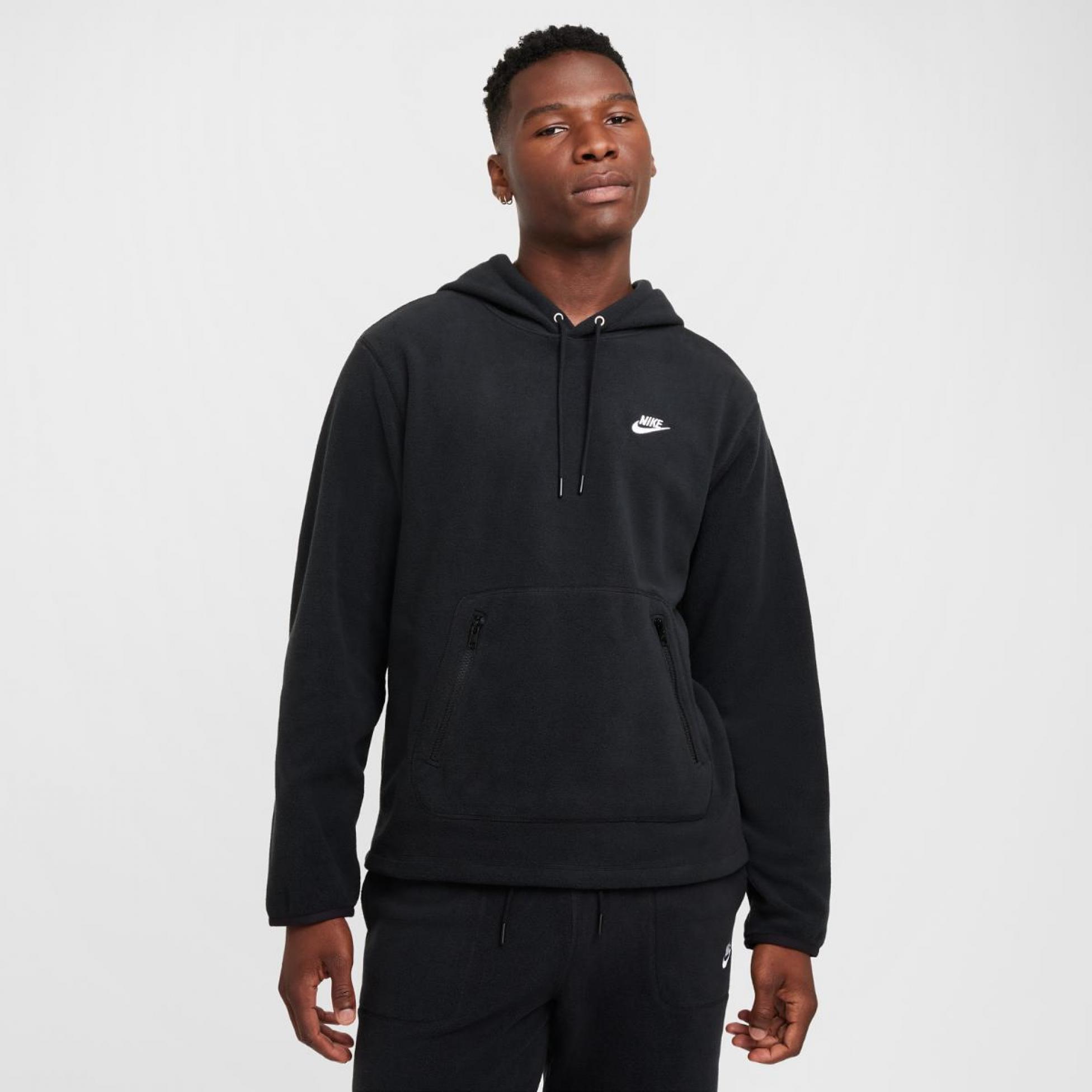 Outlet Чоловіча толстовка NIKE M NK CLUB WINTERIZED PO HOODIE FZ0660-010