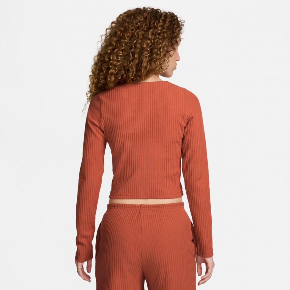 Outlet Жіноча толстовка NIKE W NSW CHLL KNT RIB FZ CRDGN FN3682-825