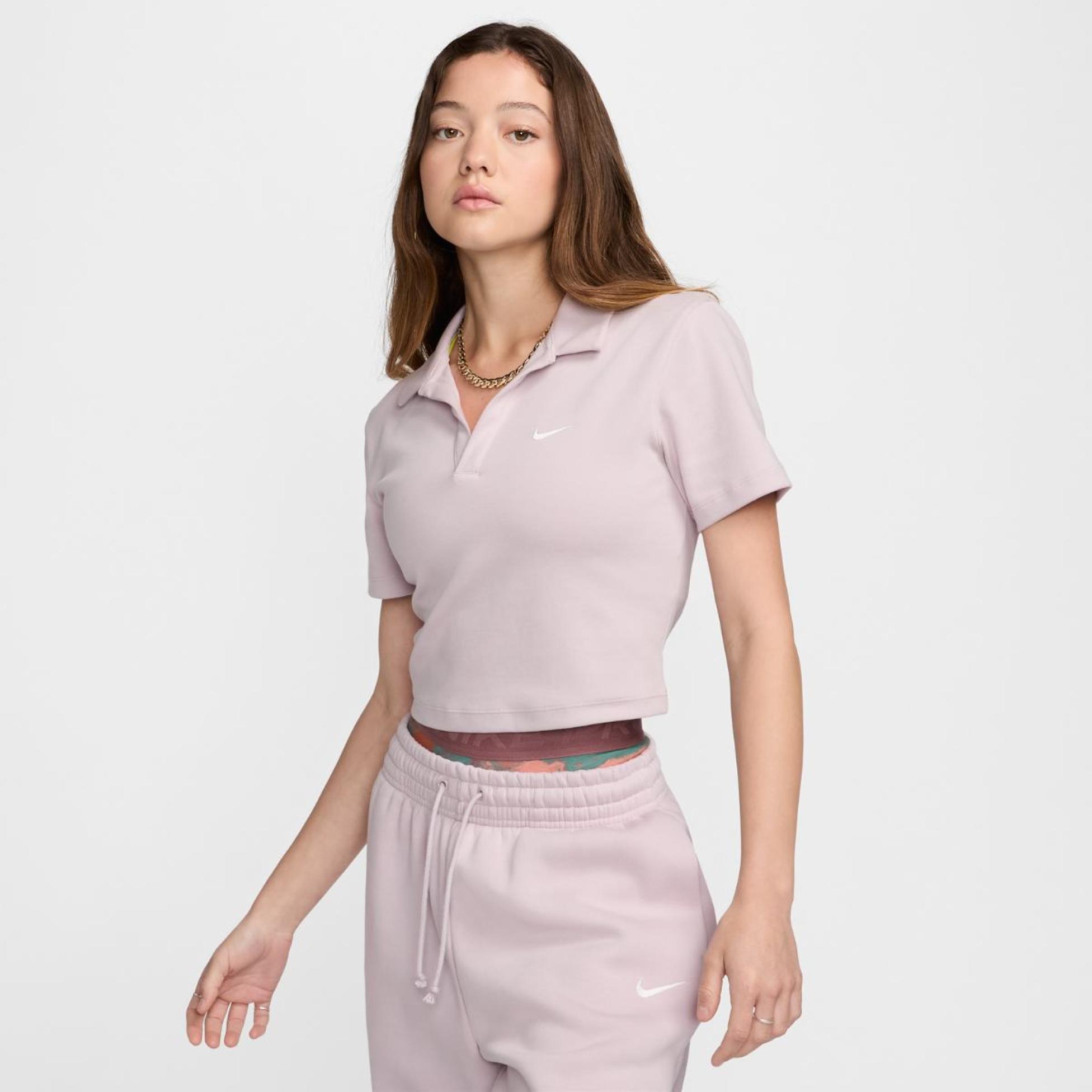Outlet Жіноче поло NIKE W NSW ESSNTL SS POLO CRP TOP DV7884-019