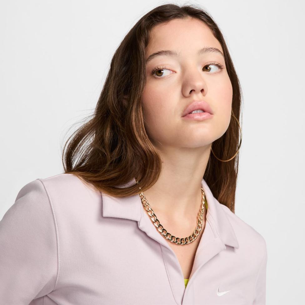 Outlet Жіноче поло NIKE W NSW ESSNTL SS POLO CRP TOP DV7884-019_image_3