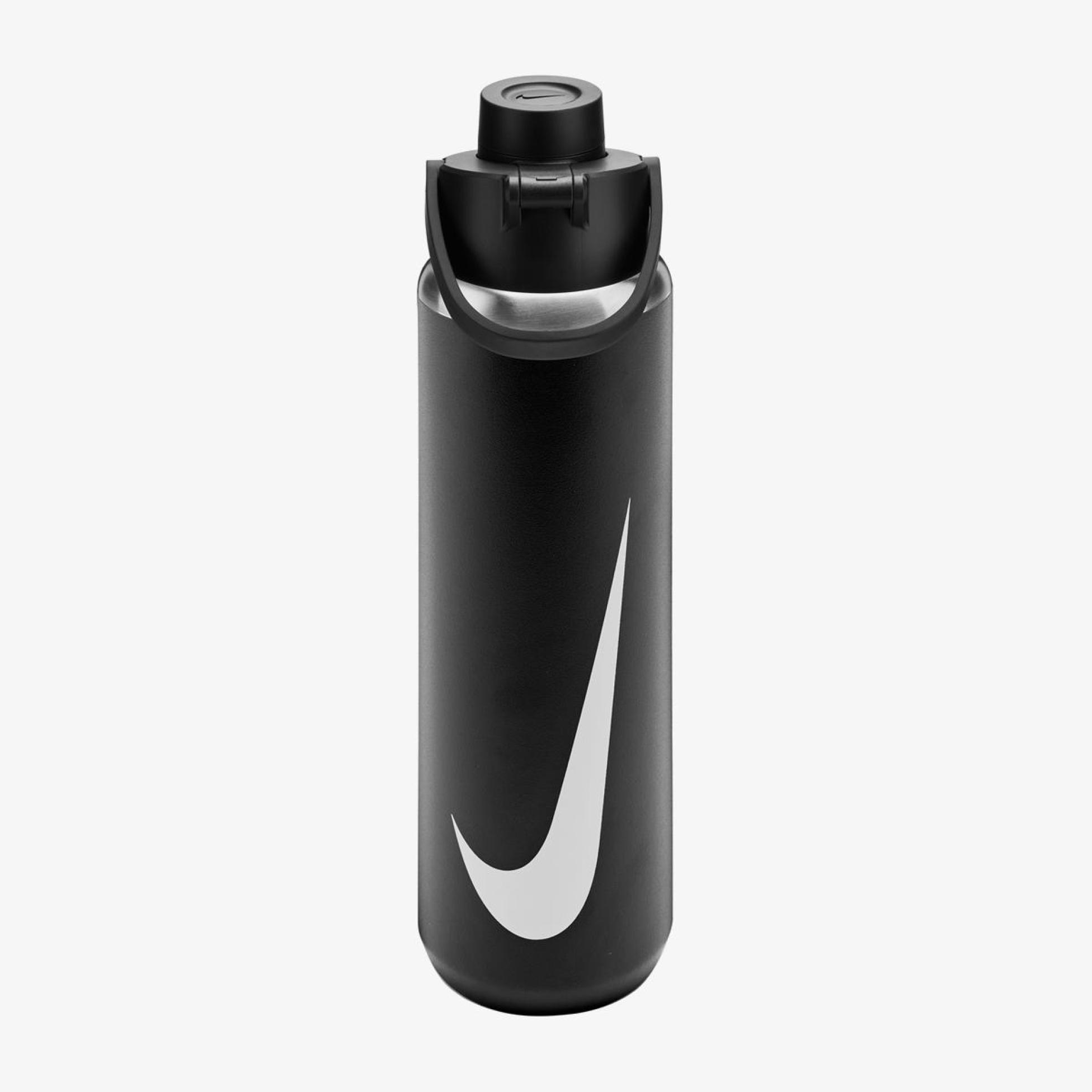 Outlet Пляшка NIKE SS RECHARGE CHUG BOTTLE 24 OZ RFSH BLACK/BLACK/WHITE 24OZ N.101.3799.091.24