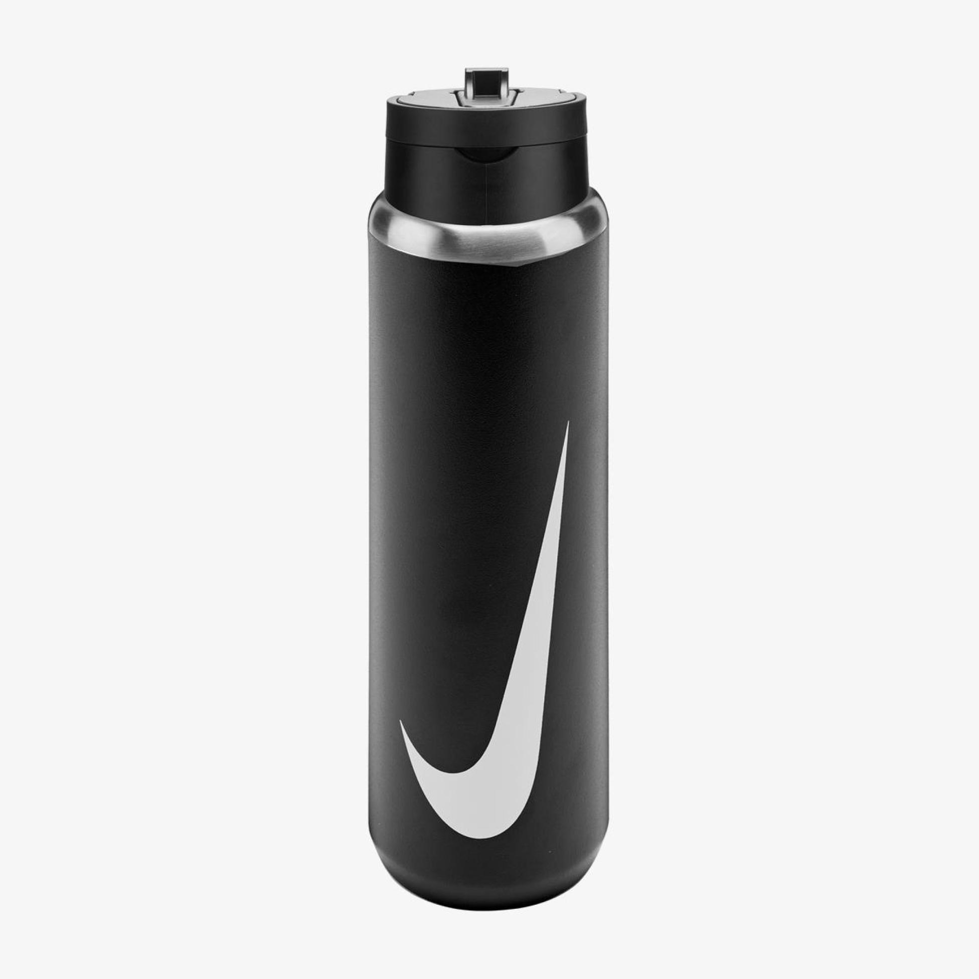 Outlet Пляшка NIKE SS RECHARGE STRAW BOTTLE 24 OZ RFSH BLACK/BLACK/WHITE 24OZ N.101.3795.091.24