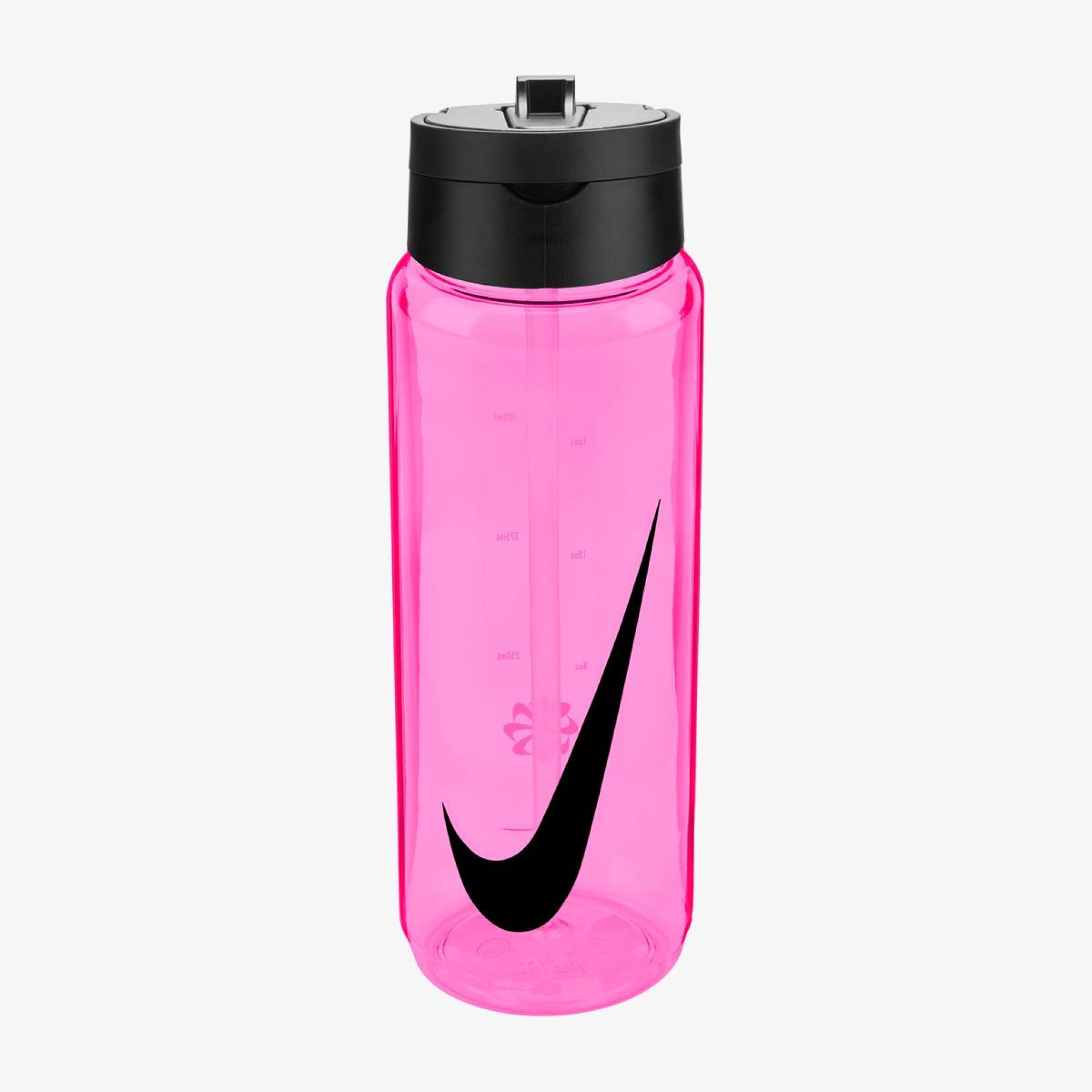 Outlet Пляшка NIKE TR RENEW RECHARGE STRAW BOTTLE 24 OZ PINK SPELL/BLACK/BLACK 24OZ N.100.7642.623.24