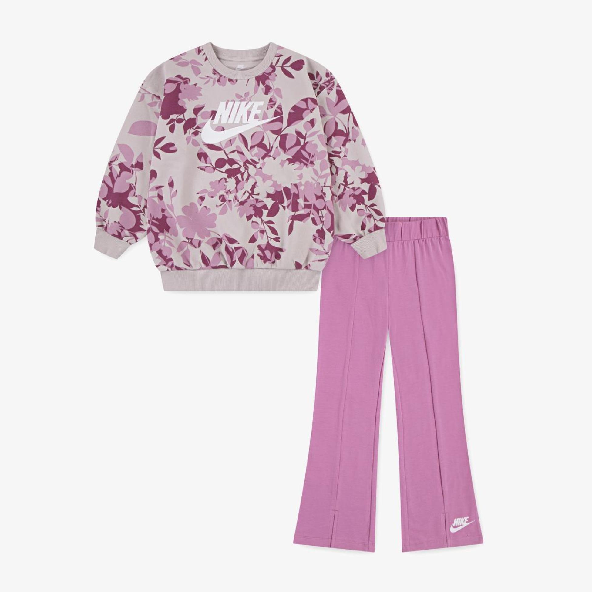 Outlet Дитячий костюм NIKE NKG FLORAL CAMO CREW LEGGING S 36N138-ACG
