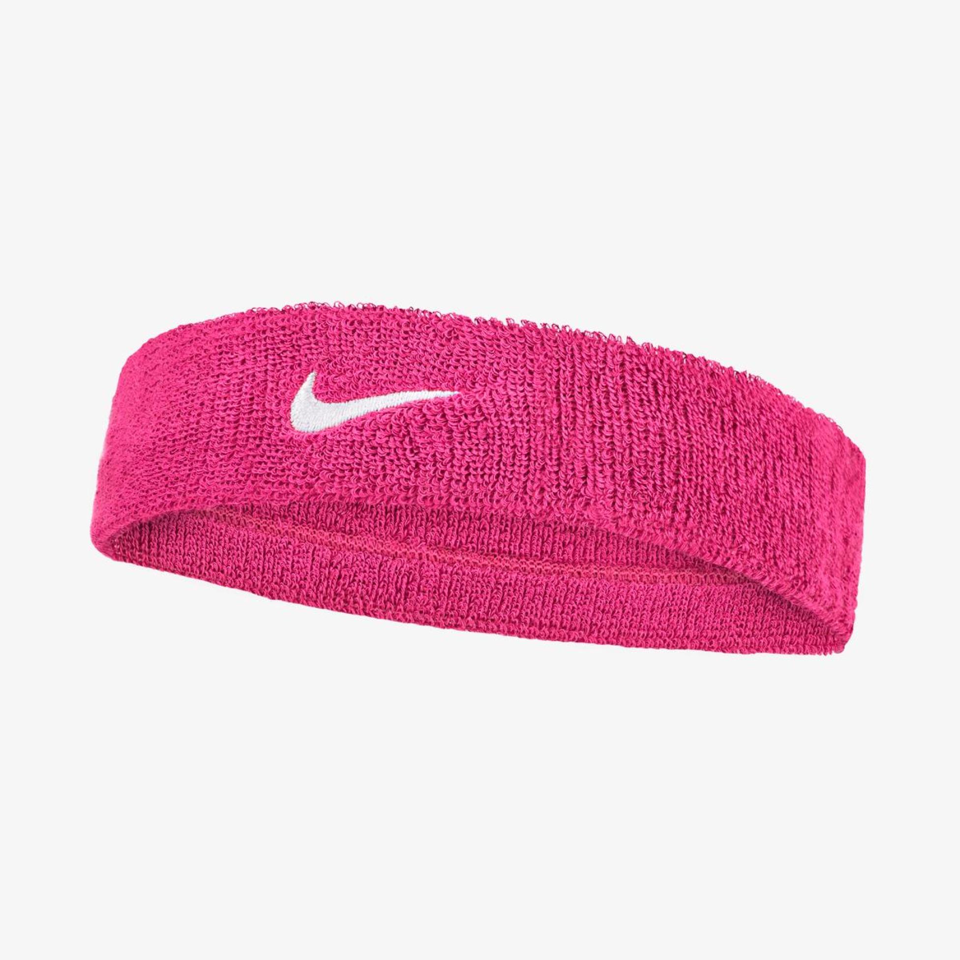 Outlet Пов'язка на голову NIKE SWOOSH CLASSIC HEADBAND VIVID PINK/WHITE OSFM N.101.2407.639.OS