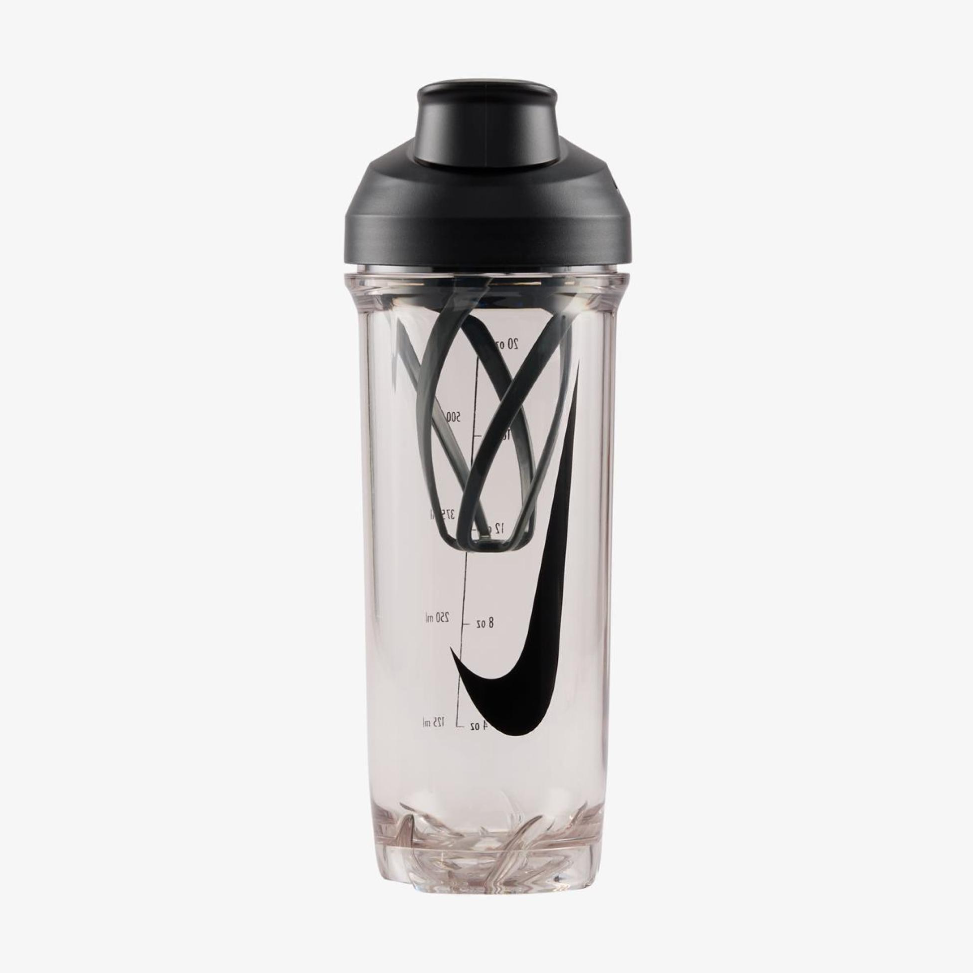 Outlet Пляшка NIKE TR RECHARGE SHAKER BOTTLE 2.0 24 OZ CLEAR/BLACK/ANTHRACITE/BLACK 24OZ N.101.0724.988.24