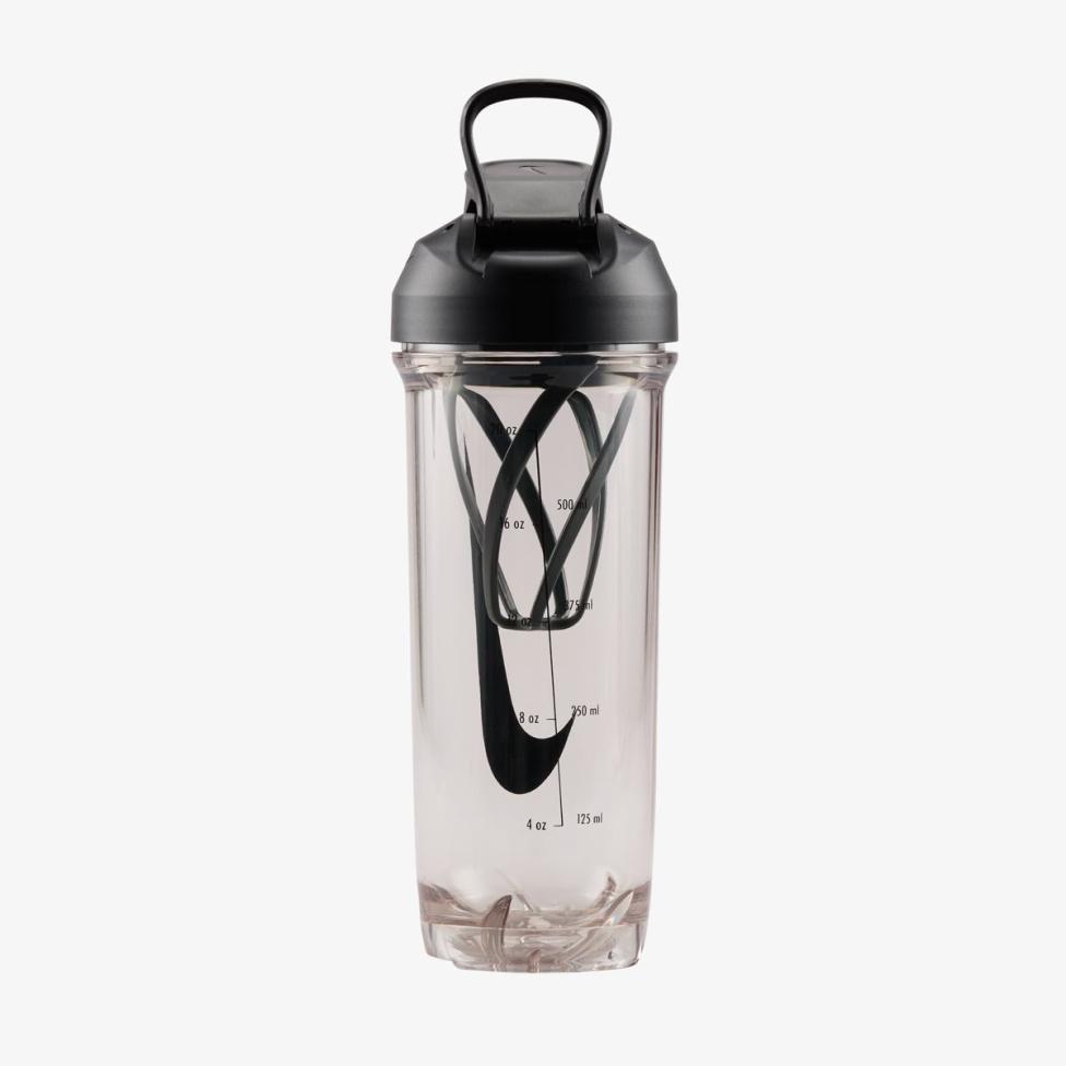 Outlet Пляшка NIKE TR RECHARGE SHAKER BOTTLE 2.0 24 OZ CLEAR/BLACK/ANTHRACITE/BLACK 24OZ N.101.0724.988.24