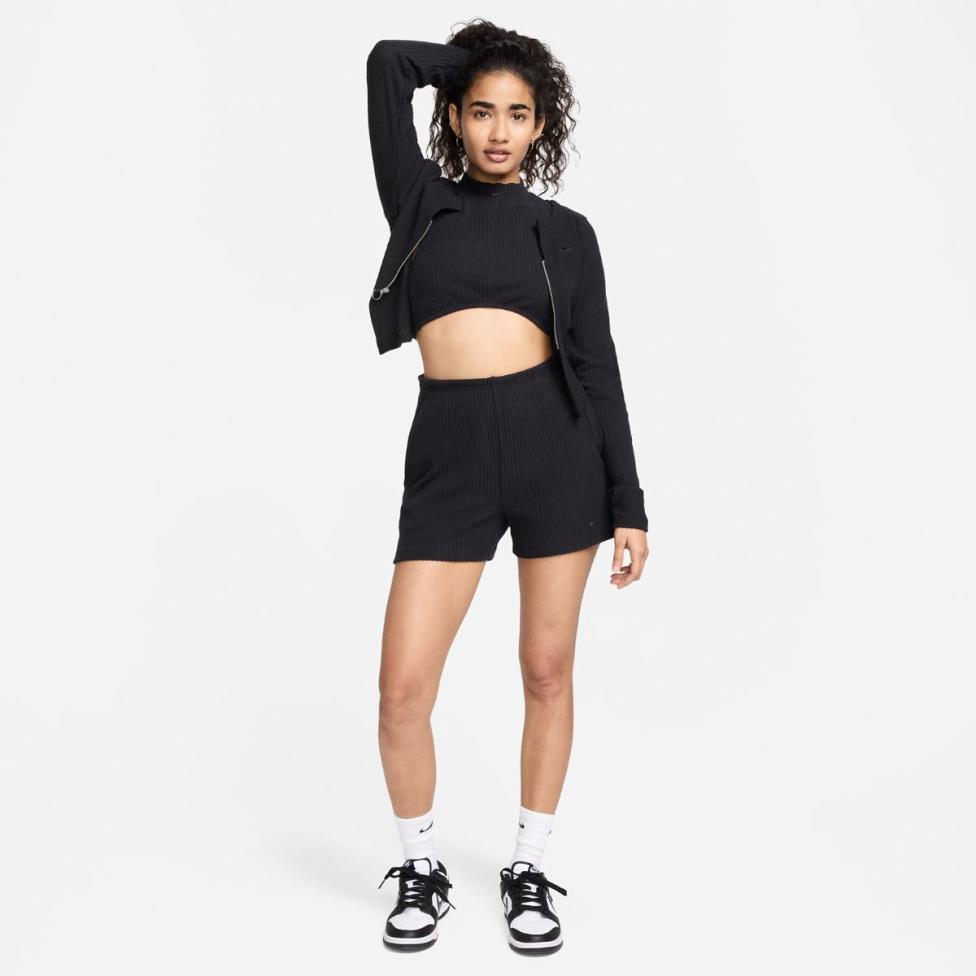 Outlet Женские шорты NIKE W NSW CHLL KNT RIB 3IN SHRT FN3674-010_image_6