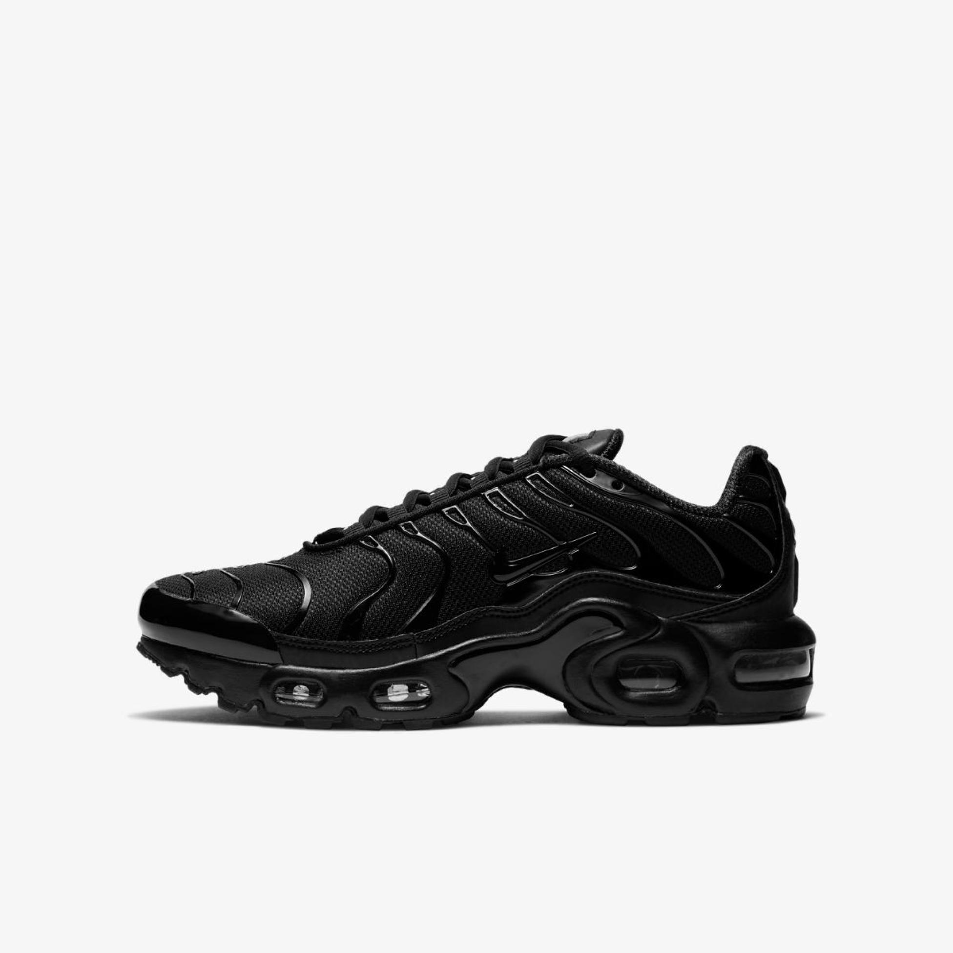 Outlet Дитячі кросівки NIKE AIR MAX PLUS TRIPLE BLACK (GS) CD0609-001