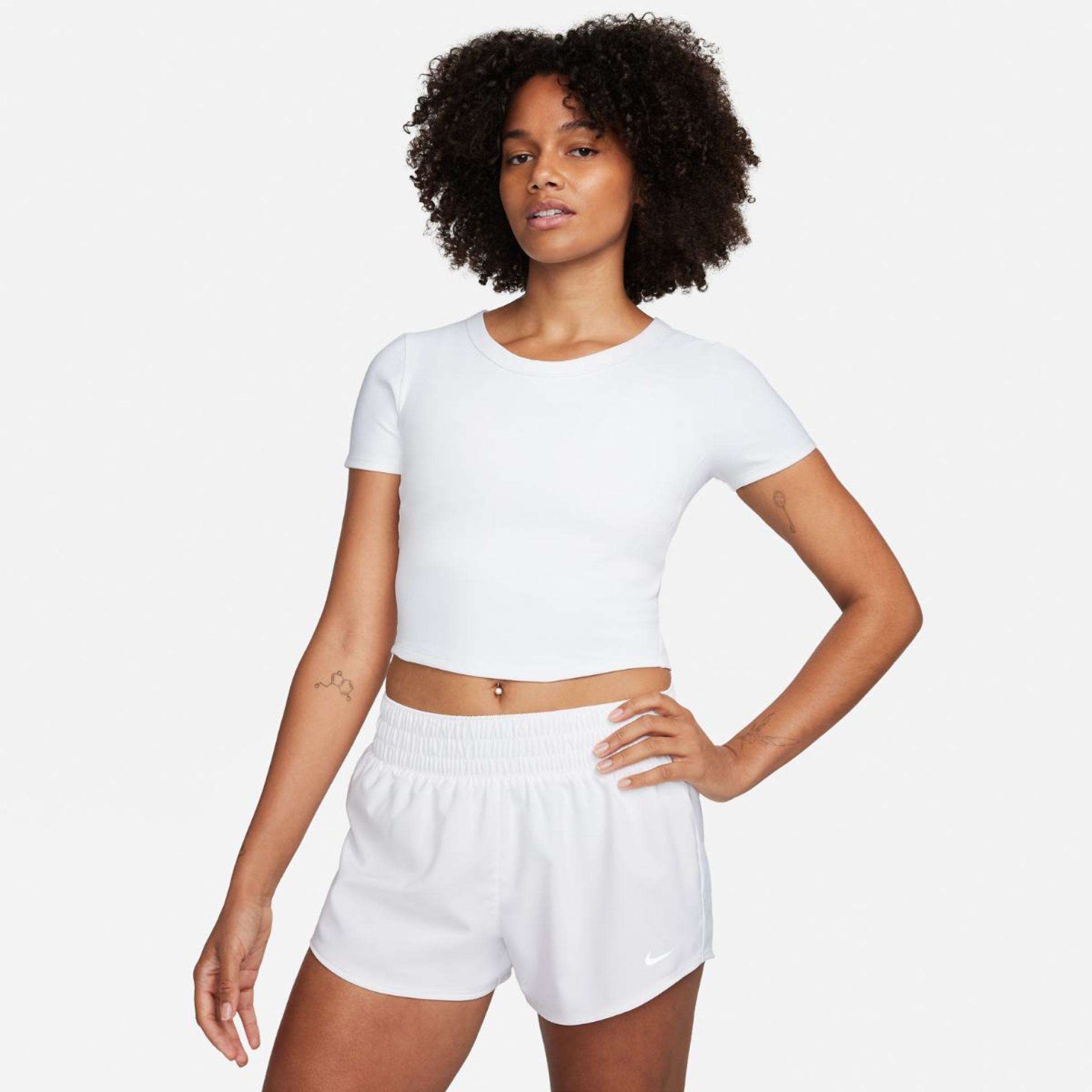 Outlet Жіноча футболка NIKE W NK ONE FITTED Dri-FIT SS TOP FN2804-100