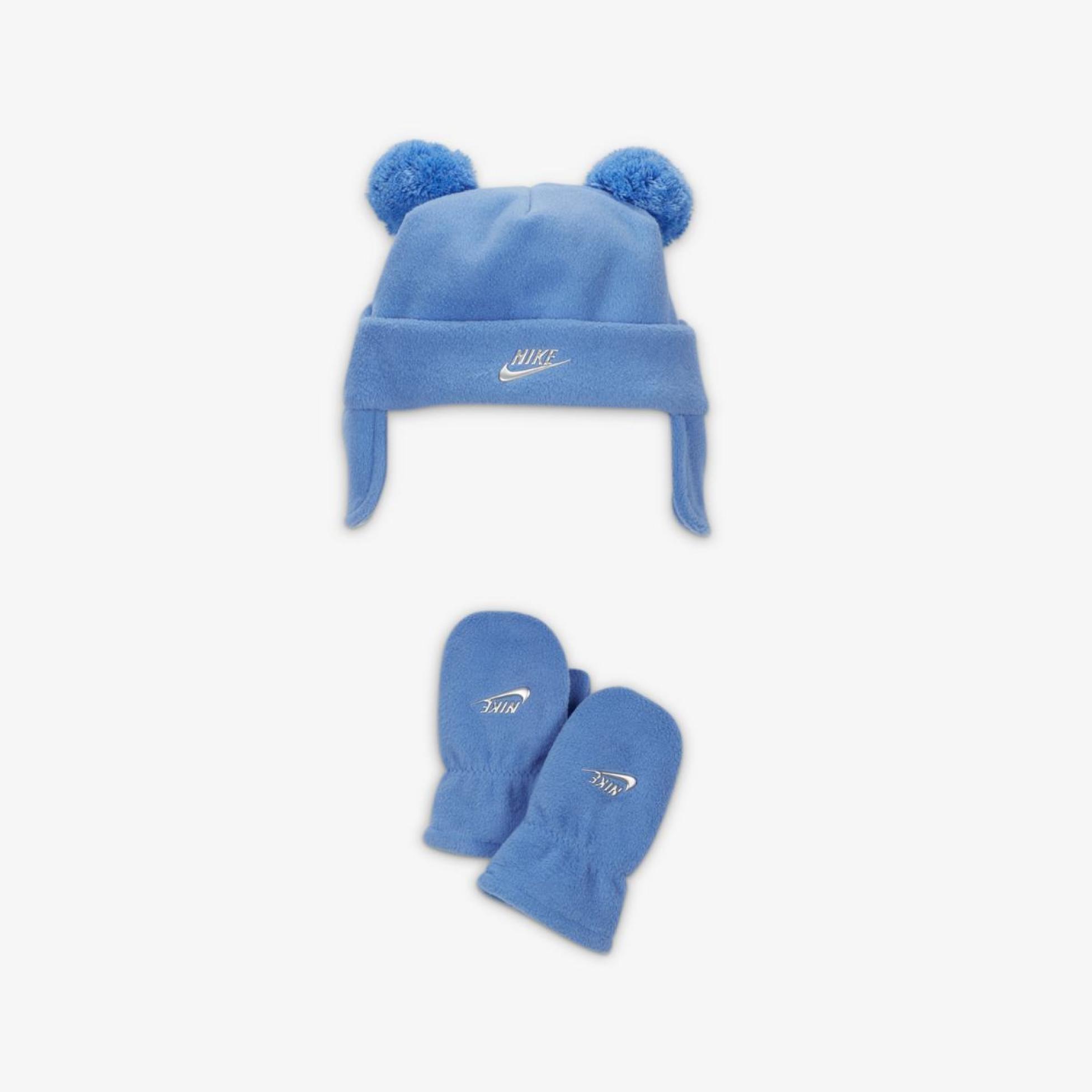 Outlet Дитячий набір: шапка, рукавички NIKE TWO-POM PEAK BABY TRAPPER 7A3065-BGZ