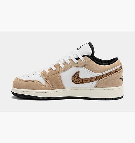 Outlet Кросівки Air Jordan 1 Low Se Brown Elephant Gs White/Brown DZ5368-201_image_4
