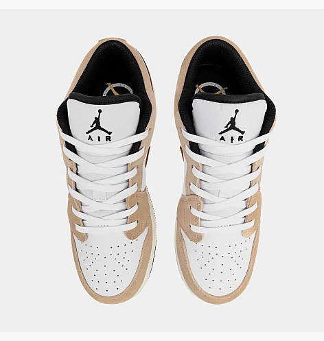 Outlet Кросівки Air Jordan 1 Low Se Brown Elephant Gs White/Brown DZ5368-201_image_3