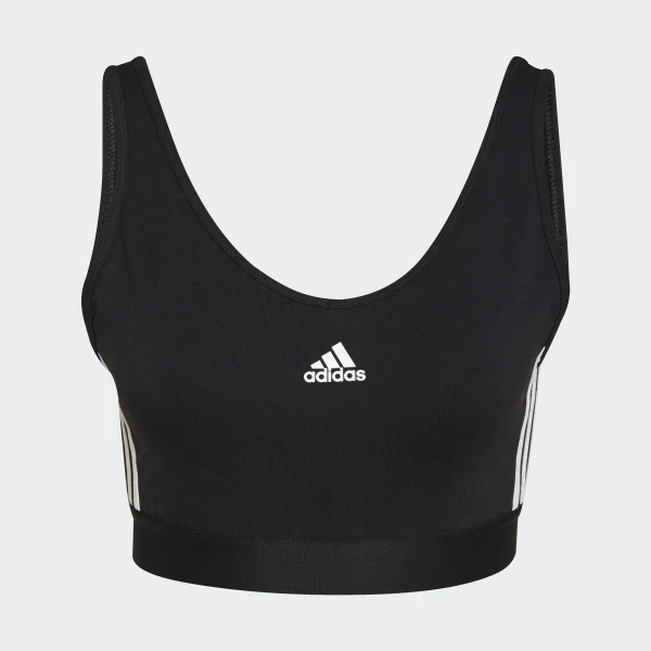 Outlet Кроп-топ зі знімними чашечками Adidas Essentials 3-Stripes GS1343