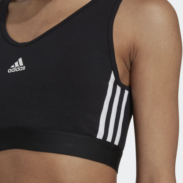 Outlet Кроп-топ зі знімними чашечками Adidas Essentials 3-Stripes GS1343_image_4